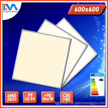 Aluminum Lamp Body 36w Motion Sensor led panel light 600x600 for offices drop ceiling